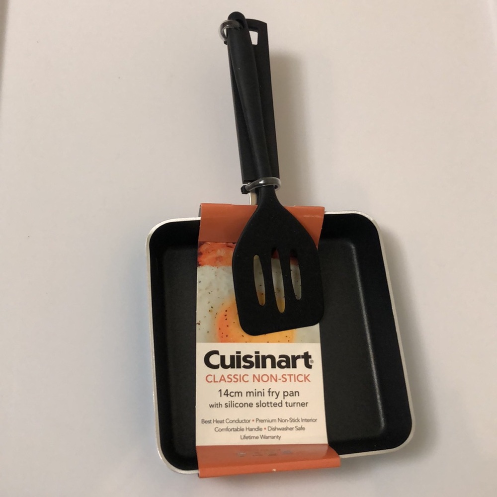 Cuisinart nwt Teal Mini Fry Pan with silicone slotted turner - Picture 3 of 3